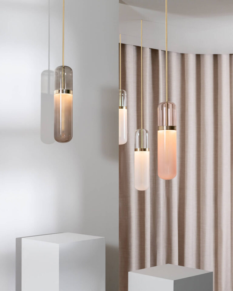 Pill-slider light fittings from Empty State